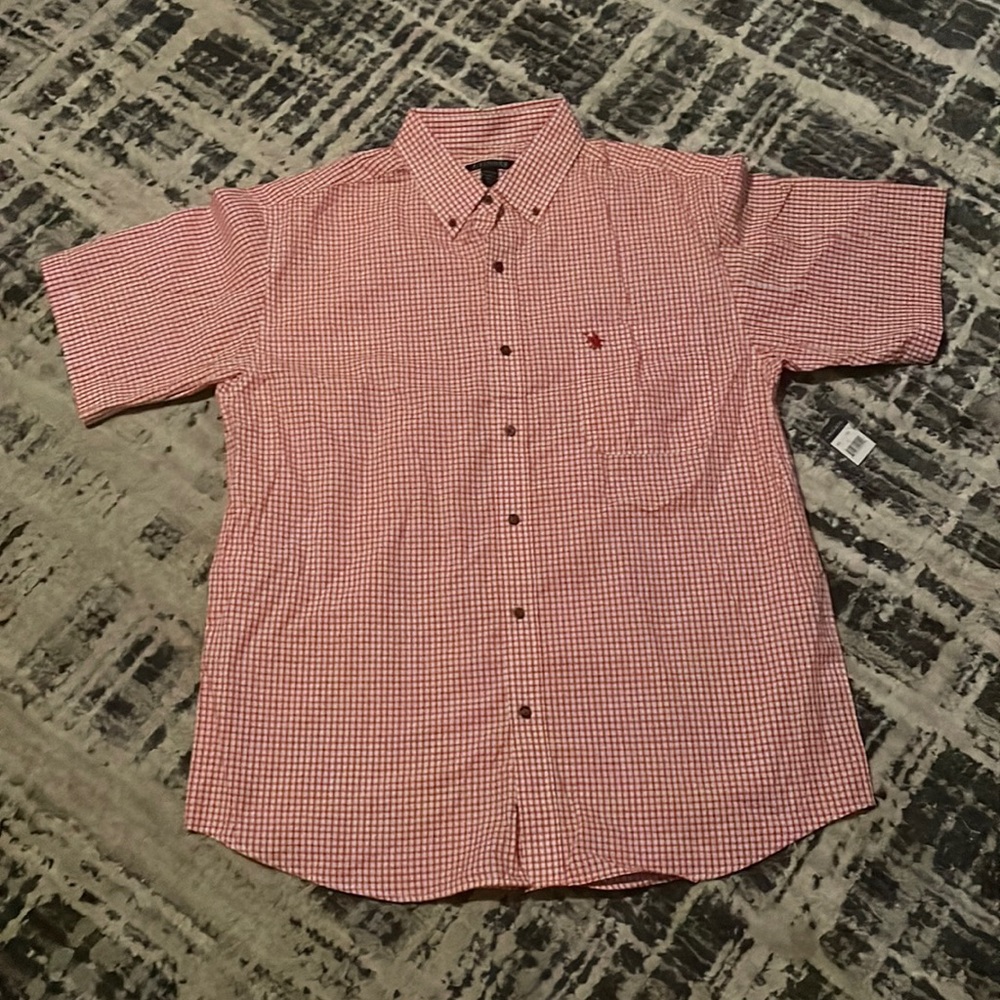 NWT Knights Red Checkered Shirt